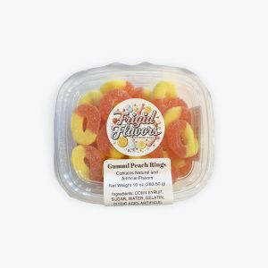 Gummi Peach Rings Bulk 10 oz