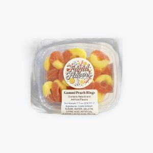 Gummi Peach Rings Bulk 7.7 oz