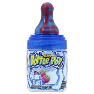 Baby Bottle Pop Original Candy Lollipops with Dipping Powder, Assorted Flavors